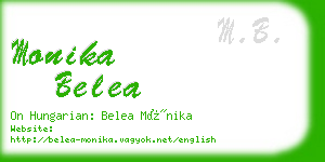 monika belea business card